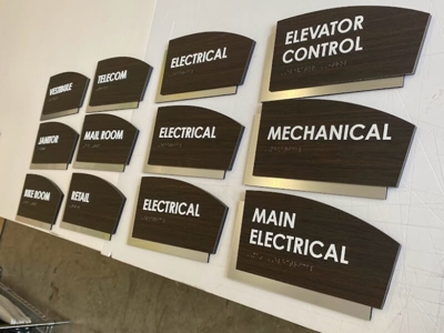 ADA & Braille Signs Photo